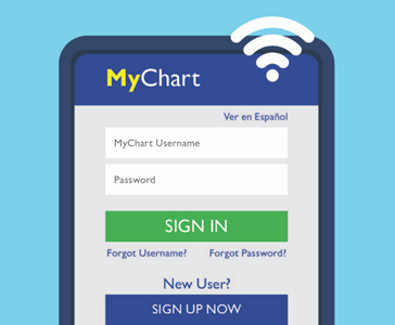 graphic of mychart login